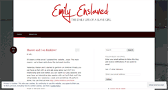 Desktop Screenshot of emilyenslaved.com